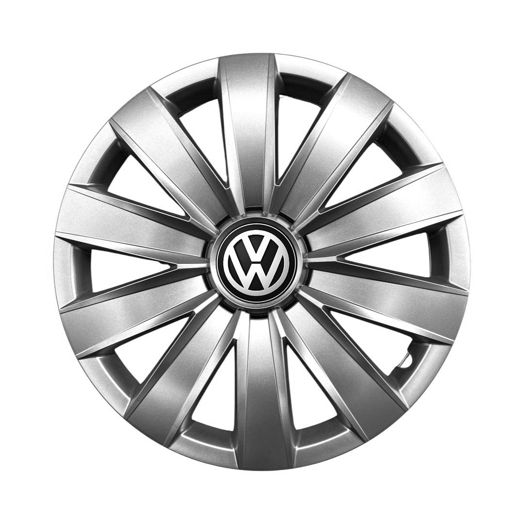 Set 4 capace roti 14 inchi (R14) compatibile VW Volkswagen Golf 4, 5, 6, 7, Passat B5, B6, B7, B8, Jeta, Polo, Sharan, Tiguan, Touran, Touareg, Caddy, Bora, - Model 226