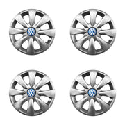 Set 4 capace roti potrivite jantelor de 15 inch compatibile VW Volkswagen, Model - 316, Sigla Albastra
