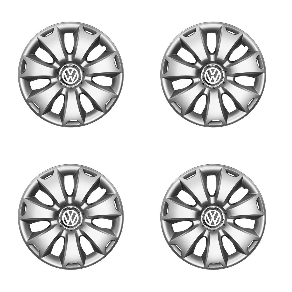 Set 4 capace roti 15 inchi (R15) compatibile VW Volkswagen Golf 4, 5, 6, 7, Passat B5, B6, B7, B8, Jeta, Polo, Sharan, Tiguan, Touran, Touareg, Caddy, Bora, - Model 335