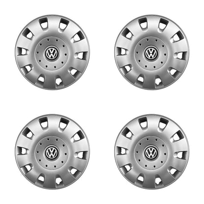 Set 4 capace roti 14 inchi (R14) compatibile VW Volkswagen Golf 4, 5, 6, 7, Passat B5, B6, B7, B8, Jeta, Polo, Sharan, Tiguan, Touran, Touareg, Caddy, Bora, - Model 209
