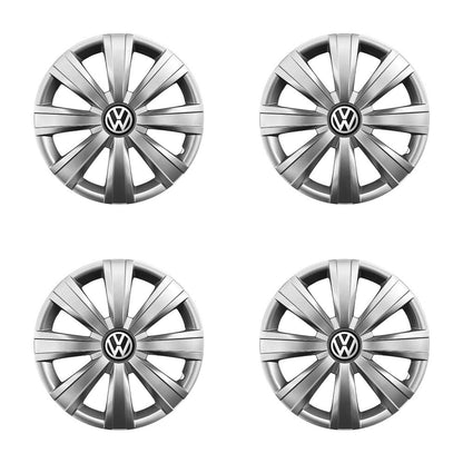 Set 4 capace roti 15 inchi (R15) compatibile VW Volkswagen Golf 4, 5, 6, 7, Passat B5, B6, B7, B8, Jeta, Polo, Sharan, Tiguan, Touran, Touareg, Caddy, Bora, - Model 328