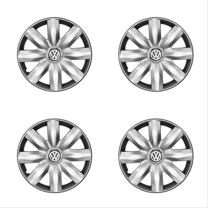 Set 4 capace roti potrivite jantelor de 14 inch compatibile VW Volkswagen Golf 4, 5, 6, 7, Passat B5, B6, B7, B8, Jeta, Polo, Sharan, Tiguan, Touran, Touareg, Caddy, Bora, - Model 221