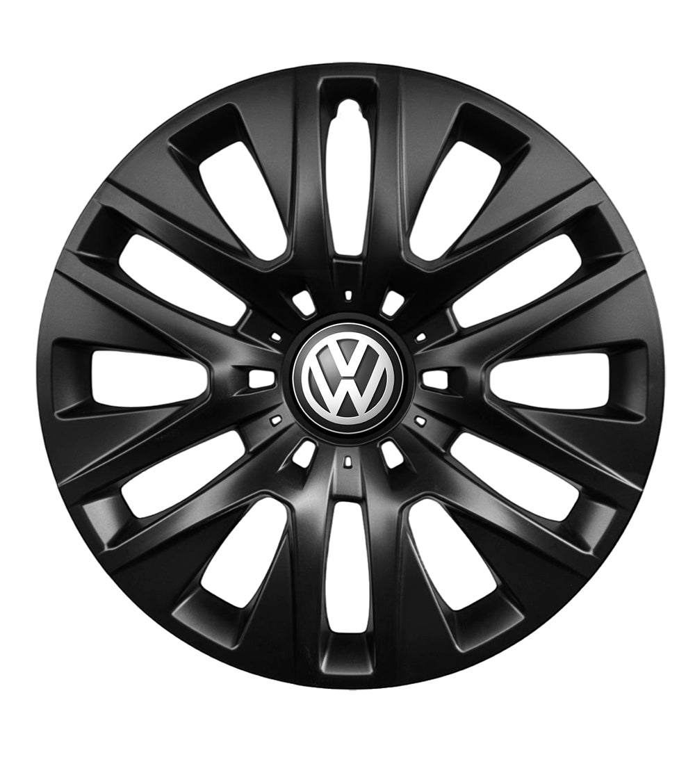 Set 4 capace roti 14 inchi (R14) compatibile gama Volkswagen model - 225 Black