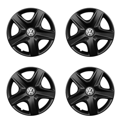 Set 4 capace roti potrivite jantelor de 16 inch compatibile VOLKSWAGEN, Model 418 Black