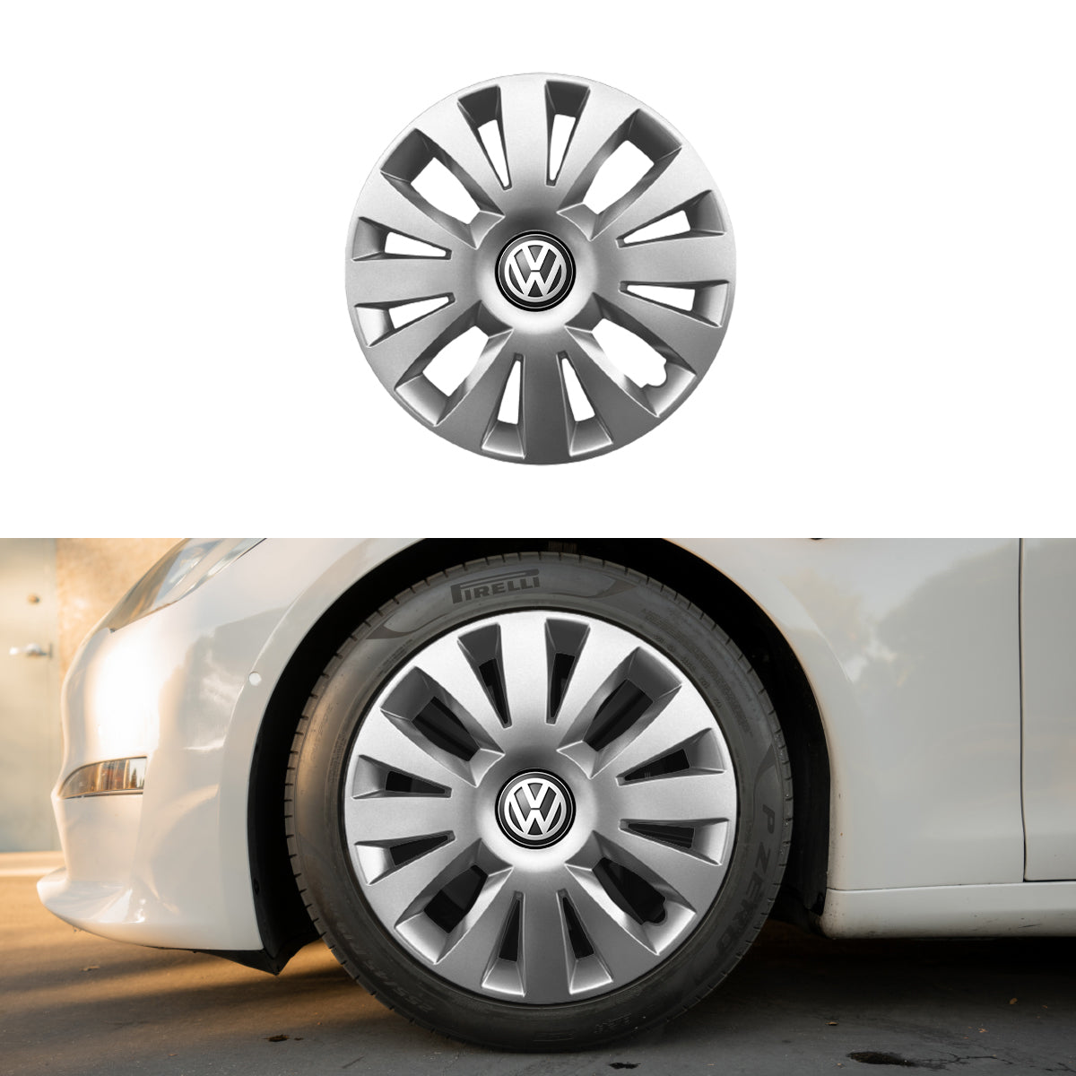 Set 4 capace roti potrivite jantelor de 15 inch compatibile gama VOLKSWAGEN model - 324